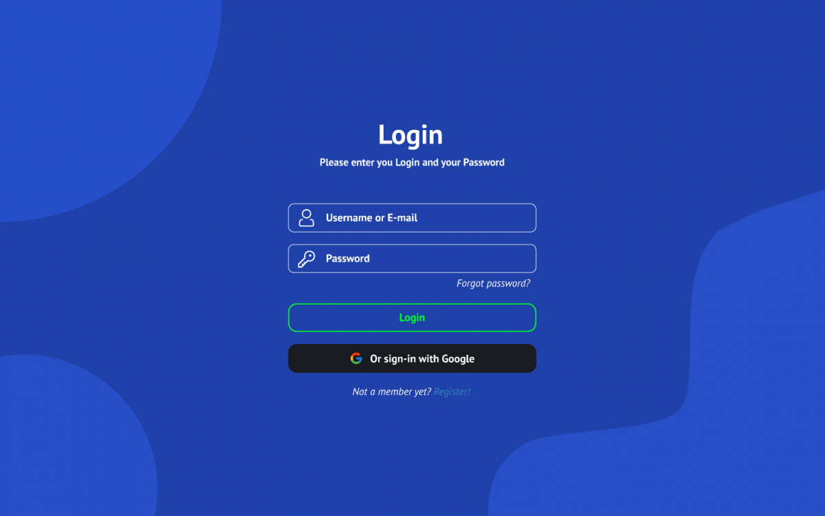 Figma Free Login Screen Template UI4Free