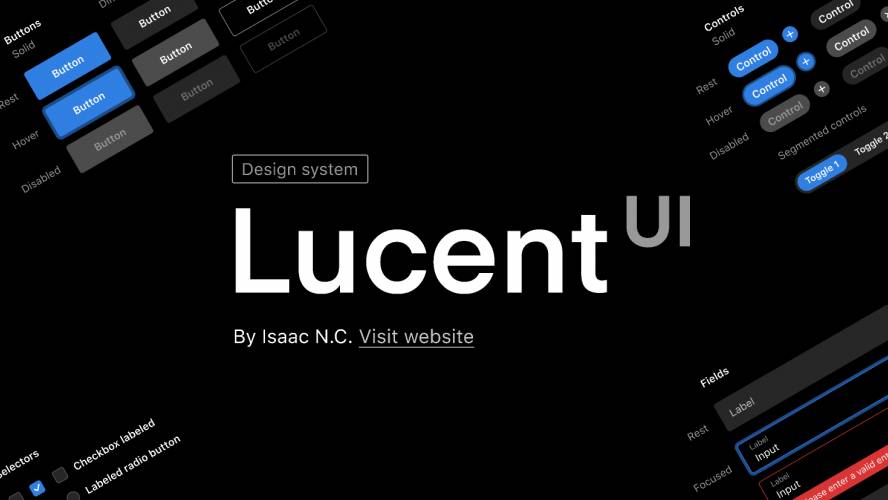 Figma free Lucent UI design system V2