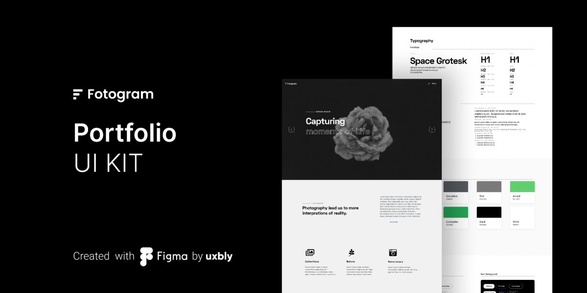 Figma Free Portfolio UI KIT