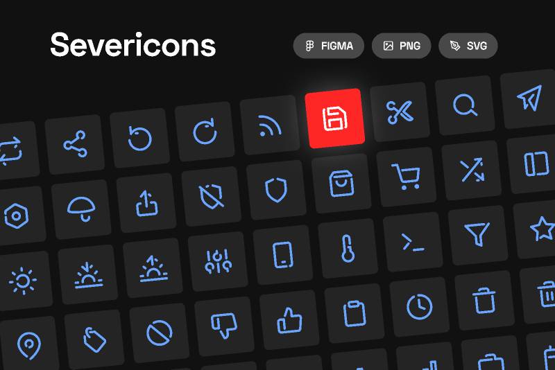 Figma Free Sever icons - Essential icon set