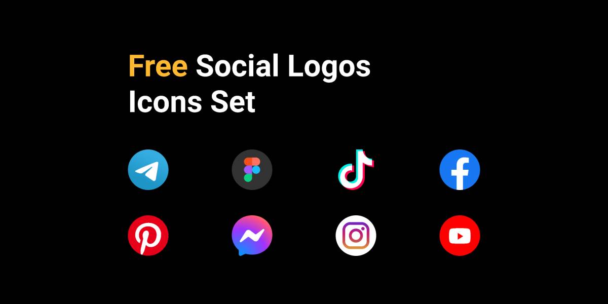 Figma Free Social icons Free Download