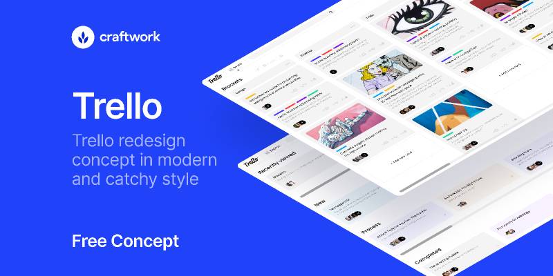 Figma free Trello Concept Template