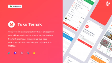 Figma free TukuTernak Mobile App Template