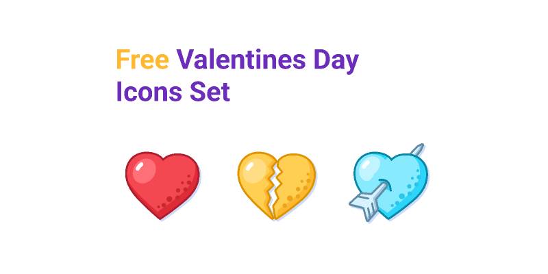 Figma Free Valentines Day Icons Set