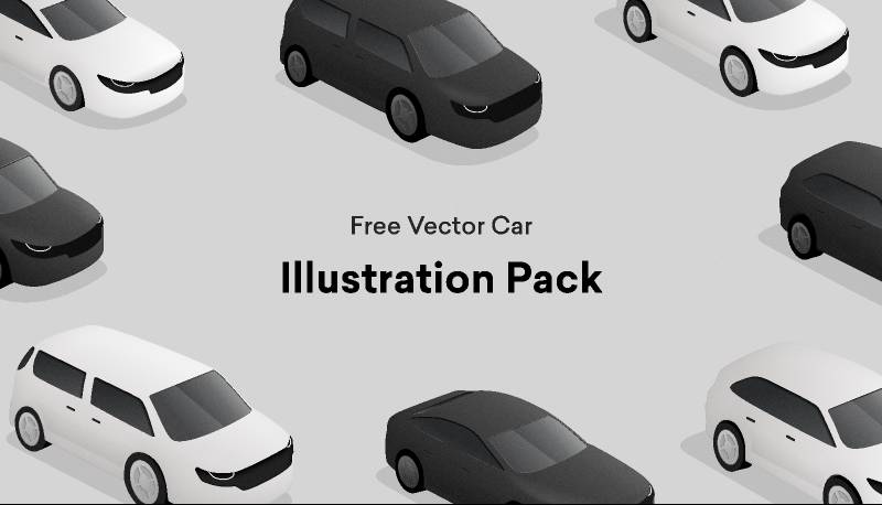 Figma Free Vector Car Illustration Pack