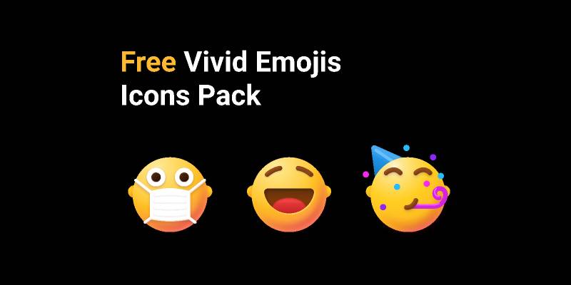 Figma Free Vivid Emojis Icons Pack