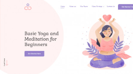 Figma Free Yoga Landing Page