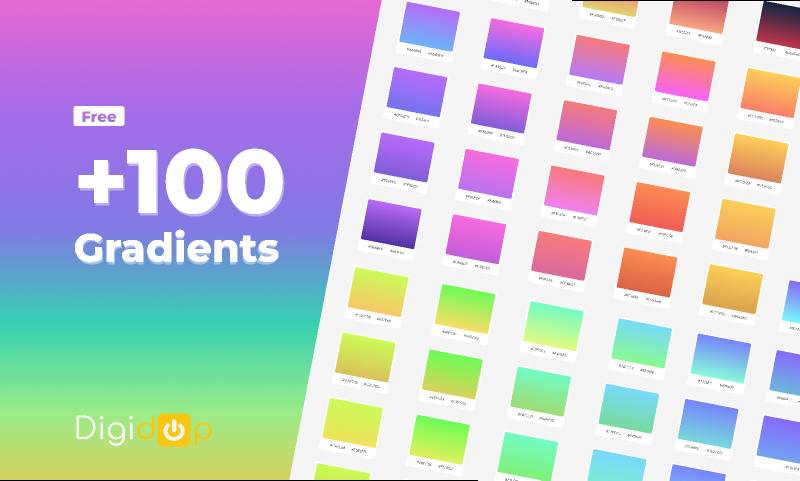 Figma Freebie 100+ Gradients Template