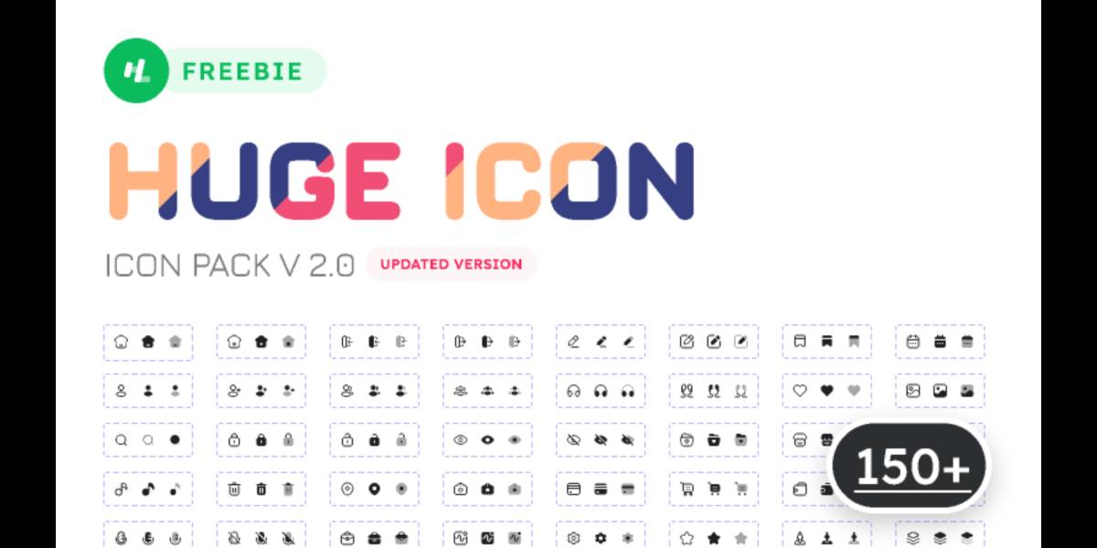 Figma Freebie 150+ Huge Icon