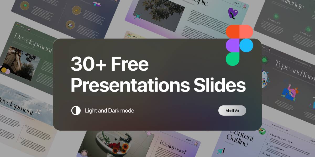 Figma Freebie 30+ Free Presentation Slides