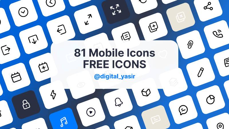 Figma Freebie 81 Mobile Icons Ultimate