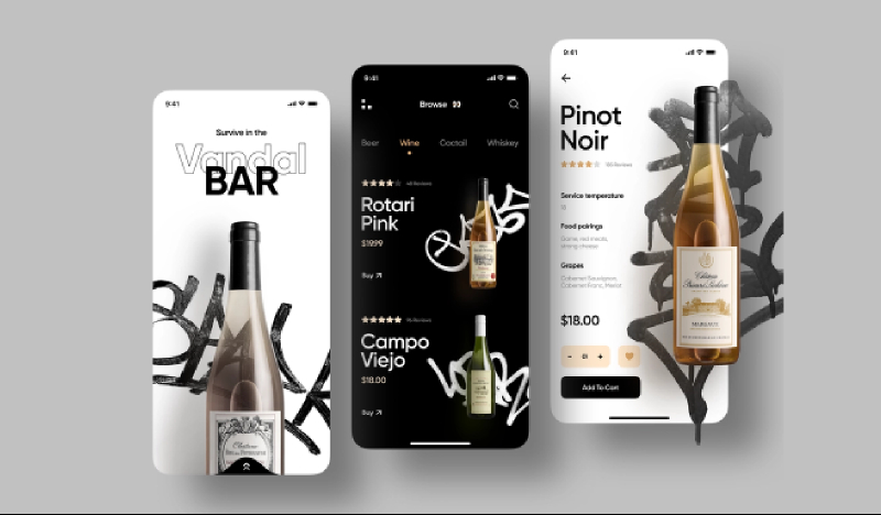 Figma Freebie Alcohol Delivery App