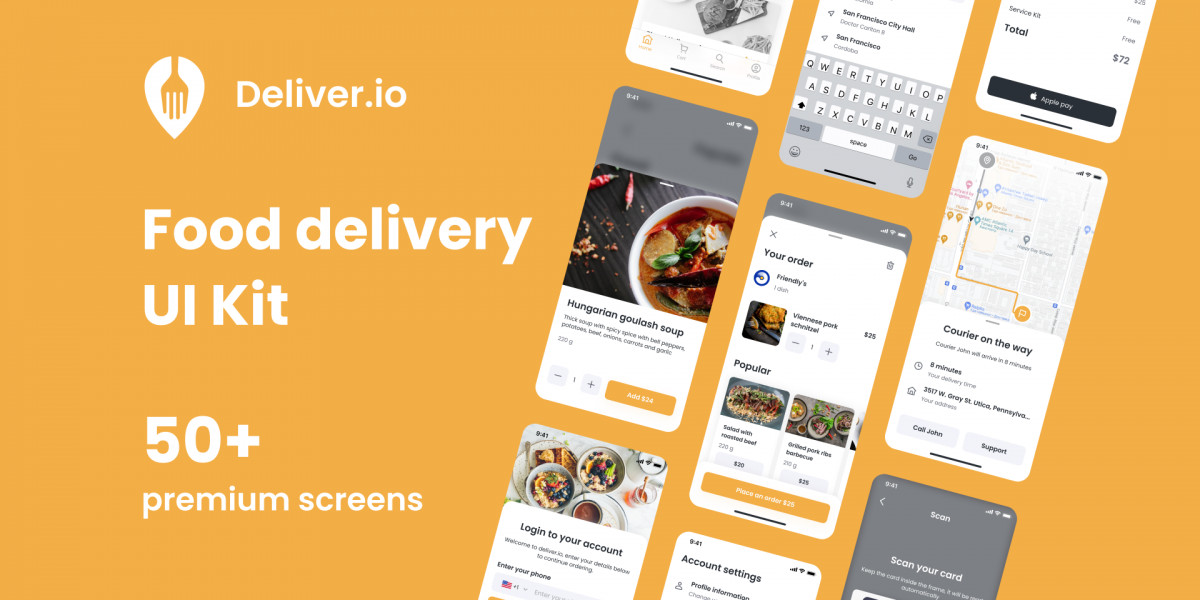 Figma Freebie Food Delivery Mobile App (Deliver.io)