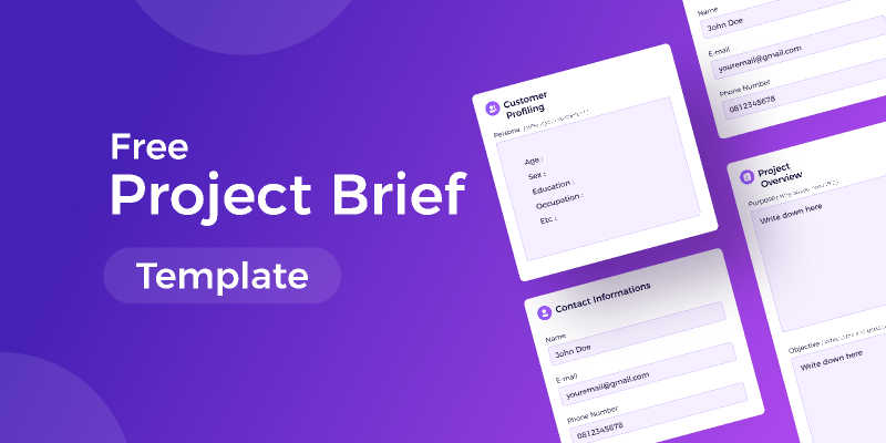 Figma freebie Free Project Brief Template