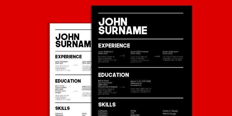 Figma Freebie Freebie Resume/CV Design