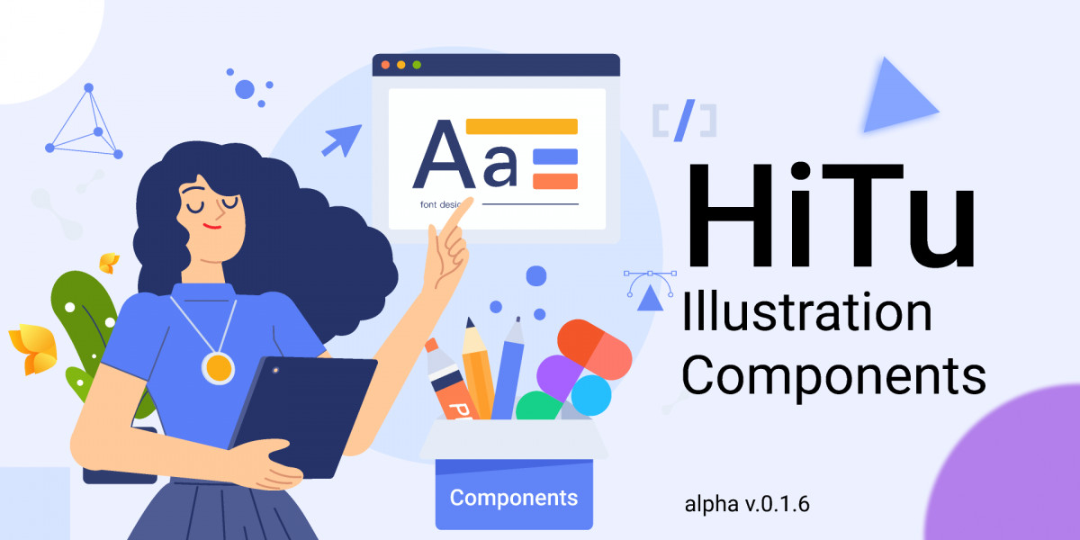 Figma Freebie Hitu Illustration Components