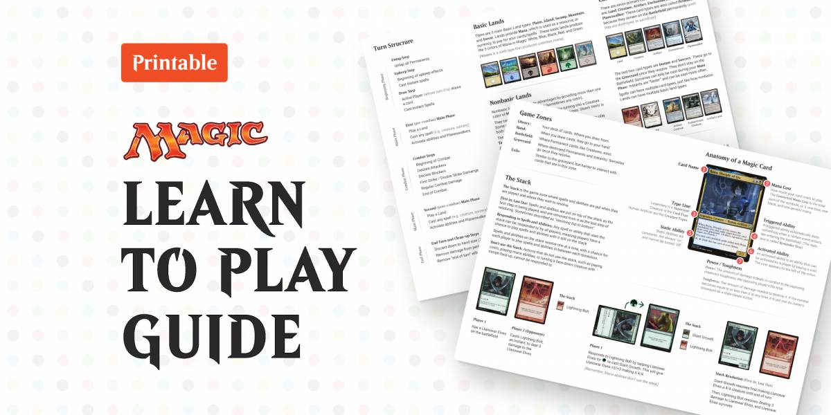Figma Freebie Magic: the Gathering - Learn to Play Guide