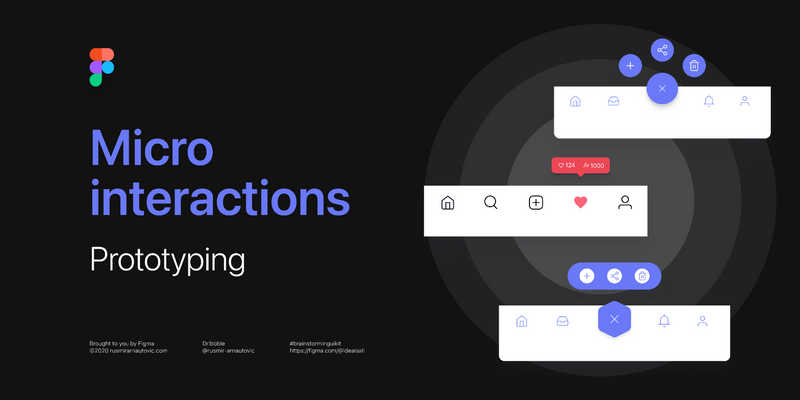 Figma Freebie Micro interactions - Prototyping