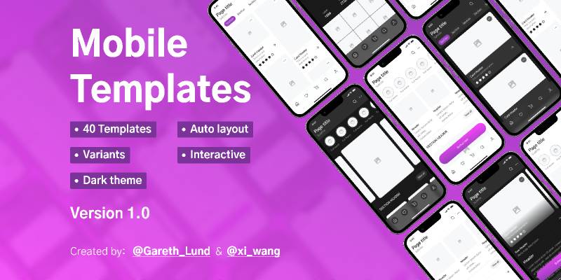 Figma Freebie Mobile Templates