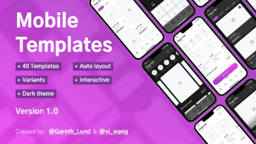 Figma Freebie Mobile Templates