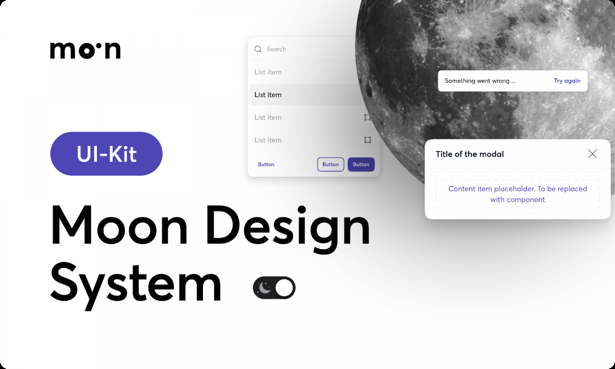 Figma Freebie Moon Design System (Public Beta)