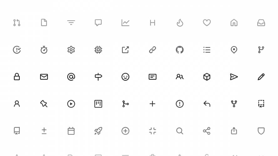 Figma freebie Octicons - GitHub's icon set