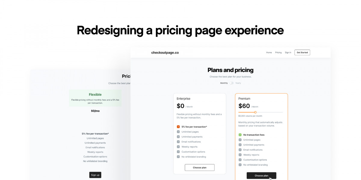 Figma freebie Pricing Page Experience template