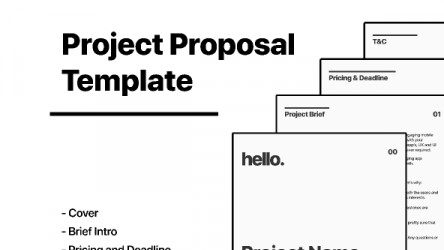 Figma freebie Project Proposal Template