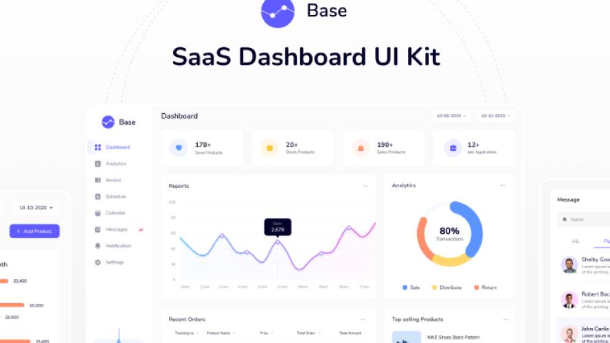 Figma Freebie SAAS Dashboard