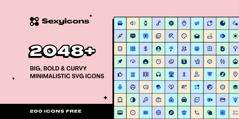 Figma Freebie Sexyicons 200+ Icon