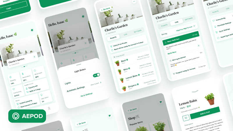 Figma Freebie Smart Garden App