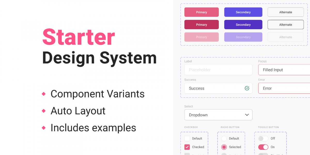 Figma Freebie Starter Design System