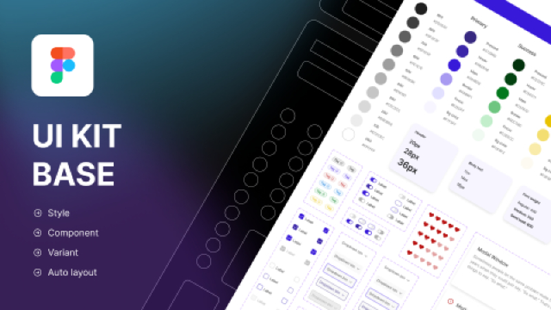 Figma Freebie UI Kit Base