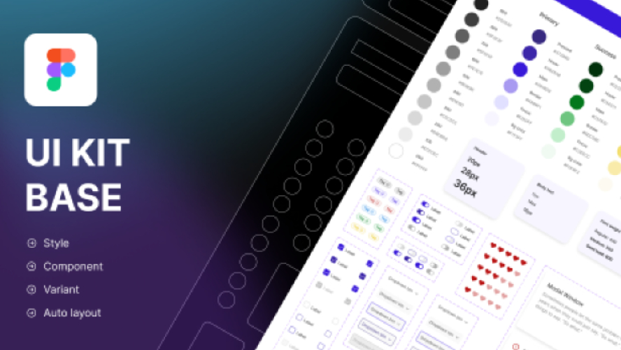 Figma Freebie UI Kit Base