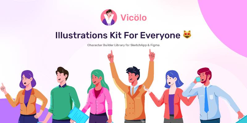 Figma Freebie Vicolo Illustrations Kit