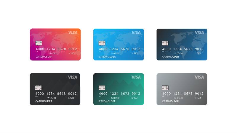 Figma freebie VISA Card design