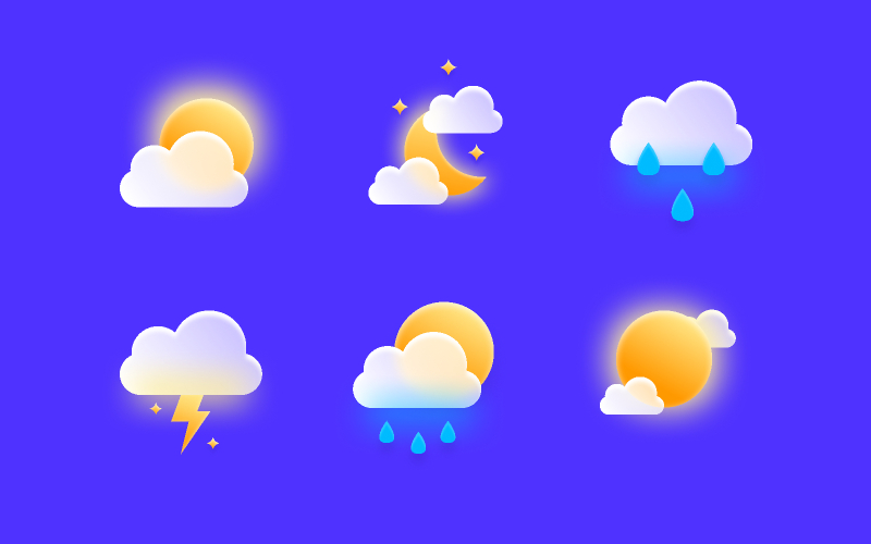 Figma Freebie Weather icons
