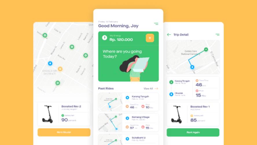 Figma Freebies UI Rent App