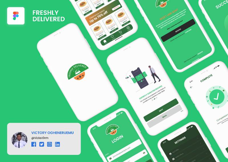Figma Freshly Delivered App