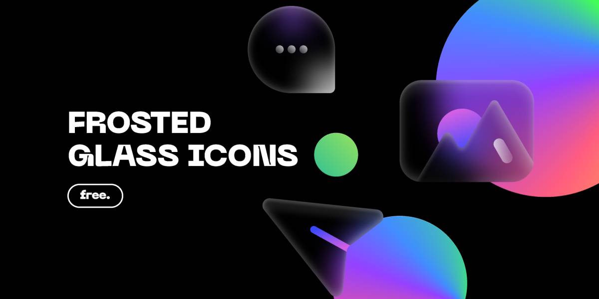 Figma Frosted Glass Icons