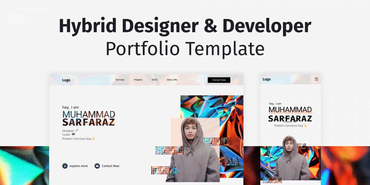 Figma Full-Stack Portfolio Web design Template