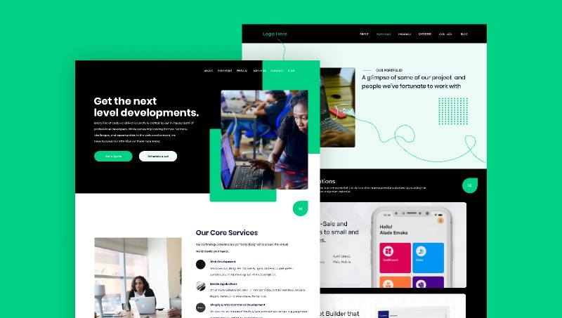 Figma Full website For Software Company