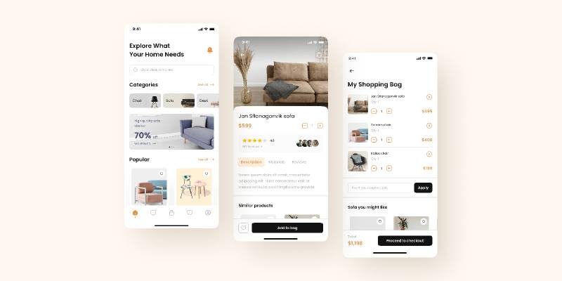 Figma Furniture eCommerce App