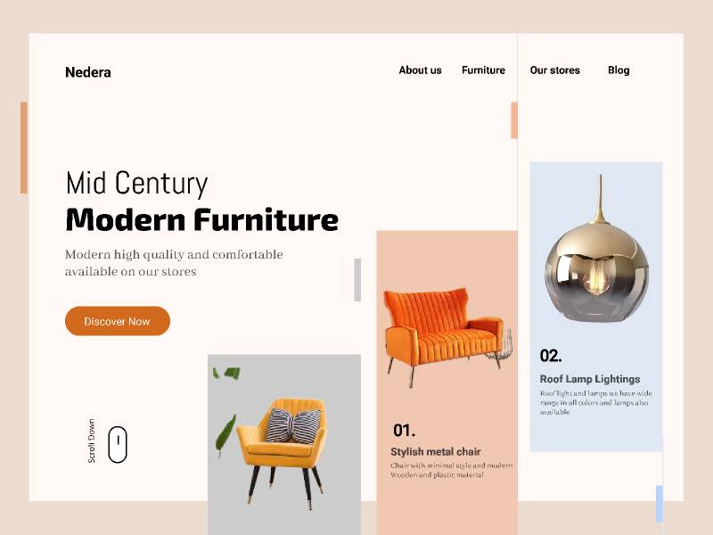 Figma Furniture Landing Page