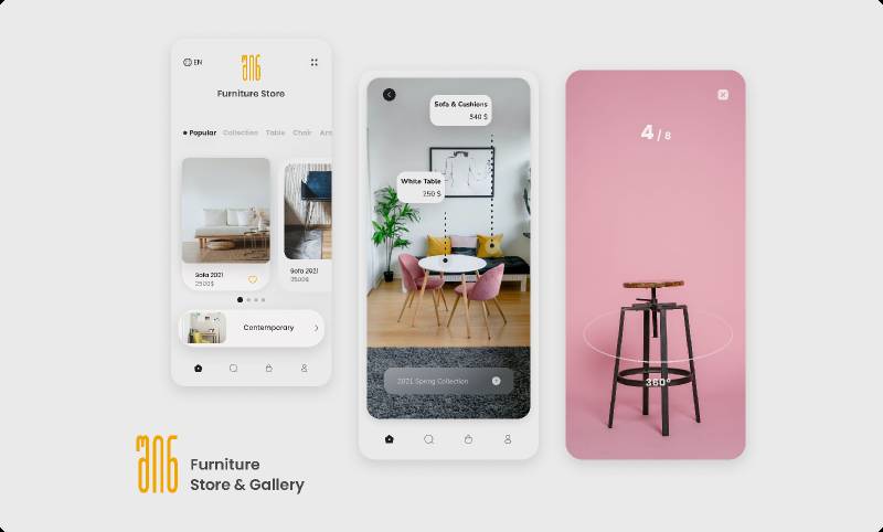 Figma Furniture Store e-commerce app