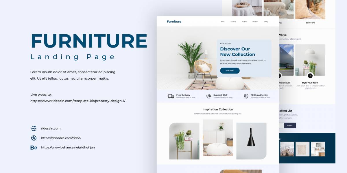 Figma Furniture Website Free Download