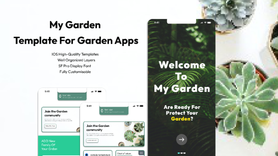 Figma Garden Mobile App Ui Kit