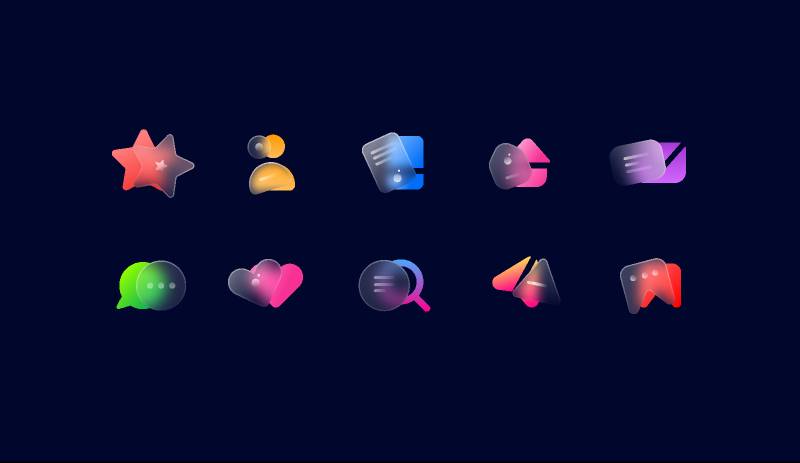 Figma Glass Icon Free Download