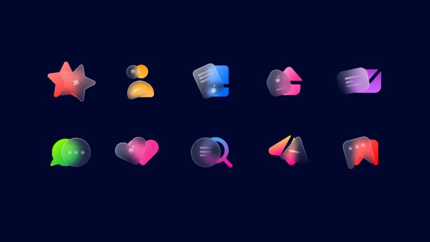 Figma Glass Icon Free Download