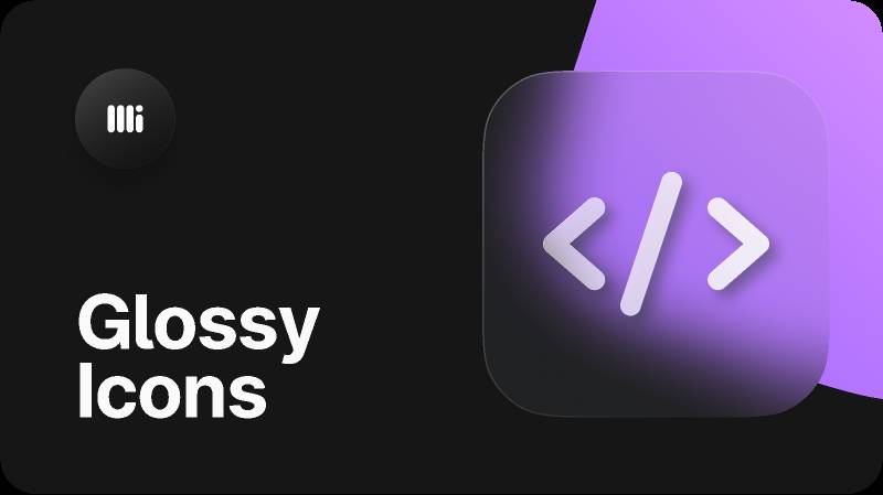 Figma Glossy Icons v.0.1
